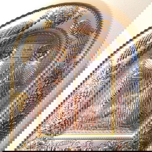 Ιερή εικόνα Αγίων Κωνσταντίνου και Ελένης καινούργια από τις Καρυές Αγίου Όρους