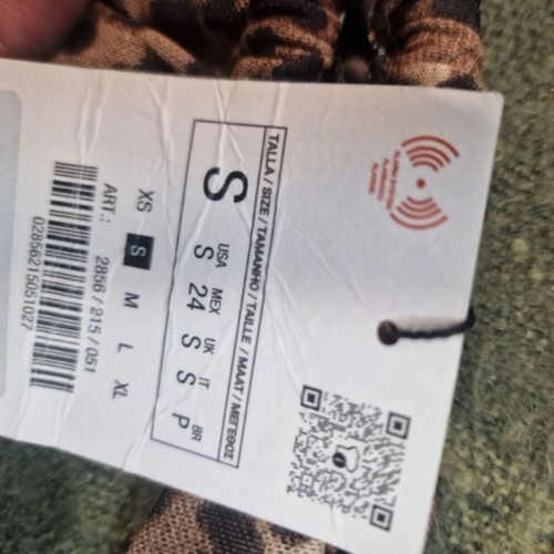 Zara leopard print swimsuit size S new