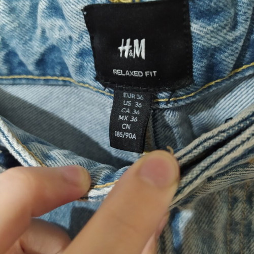 H&M jean bermuda shorts new, size 46, blue