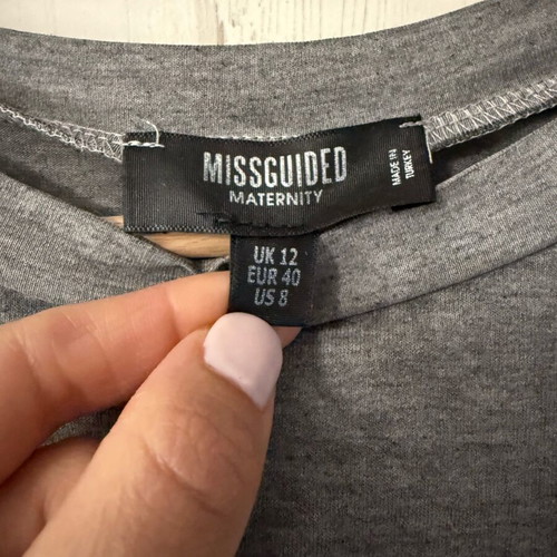 Missguided maternity shirt used, grey, size L