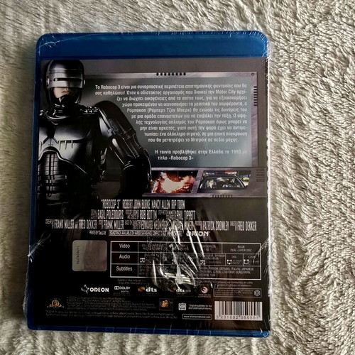 Robocop 3 1993 Blu-Ray new with Greek subtitles