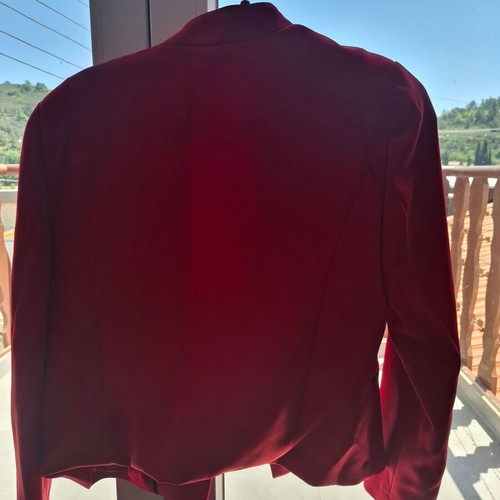 Mango blazer like new, size large, red