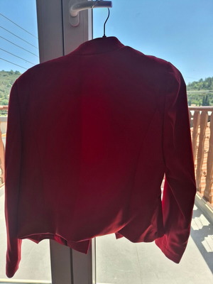 Mango blazer like new, size large, red