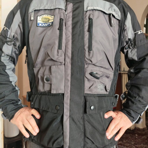 Difi biker jacket gray-black size L-XL like new