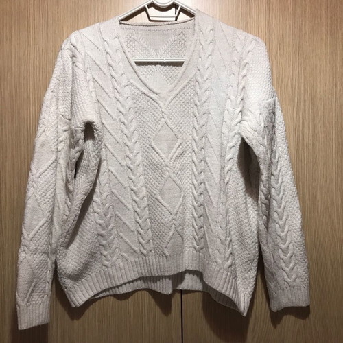 Knitted sweater used, onesize, white