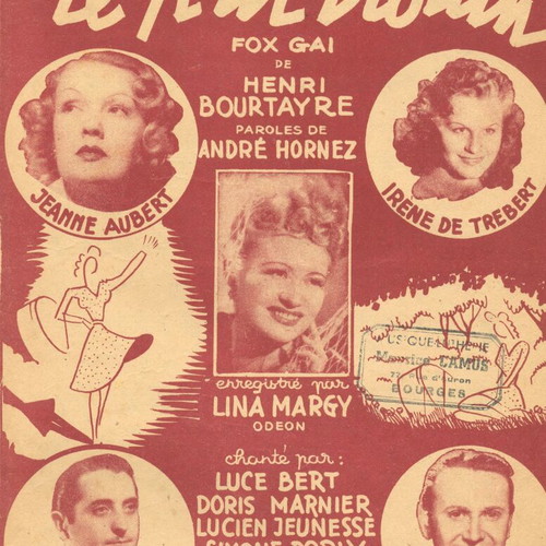 Sheet music used, set of 3 French booklets with singer photos 1920-1935
