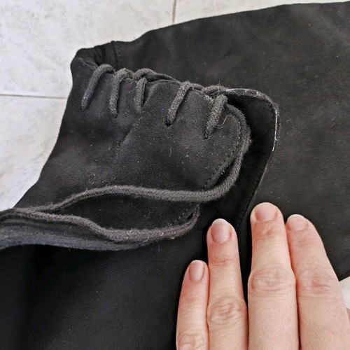 Black Suede Over The Knee Boots Size 38 like new