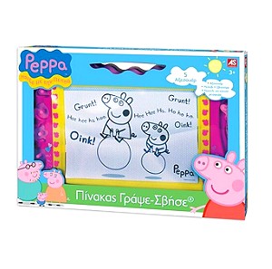 Peppa Pig Πίνακας Γράψε-Σβήσε