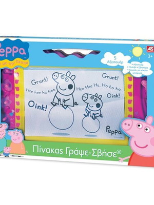 Πίνακας Γράψε-Σβήσε Peppa Pig μεταχειρισμένος με αξεσουάρ