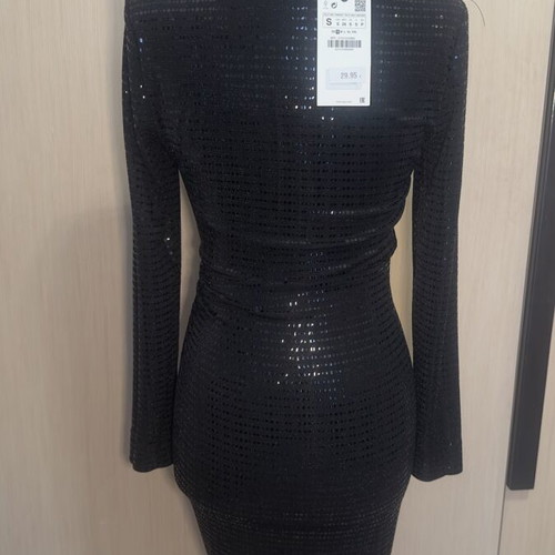 Zara evening dress new, size S, black