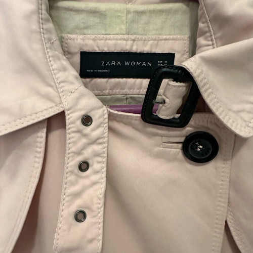 Zara medium pink spring coat like new