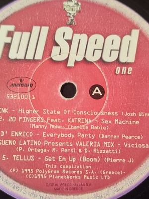 Full Speed One vinyl record used, scratched, no case