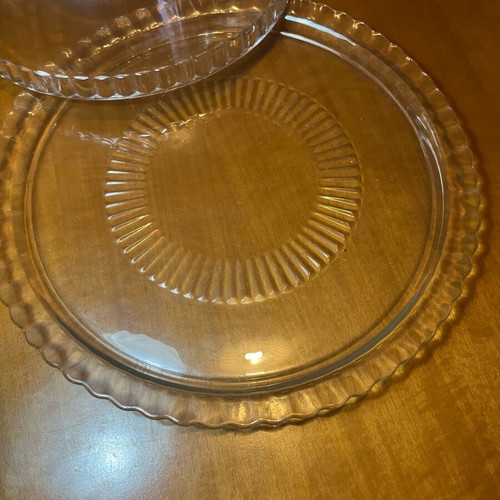 Arcoroc France Vintage γυάλινη τουρτιέρα με καπάκι σαν καινούργιο