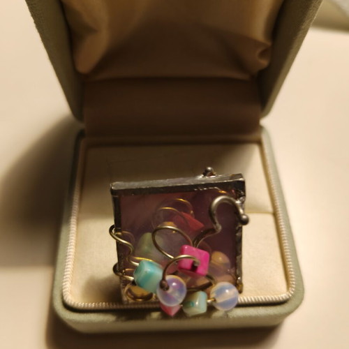 Handmade ring like new with variety of colors