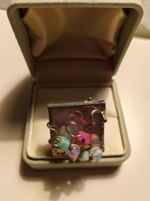 Handmade ring like new with variety of colors