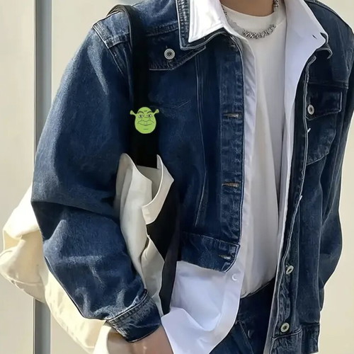 Shrek pin new, green, 3.5 cm