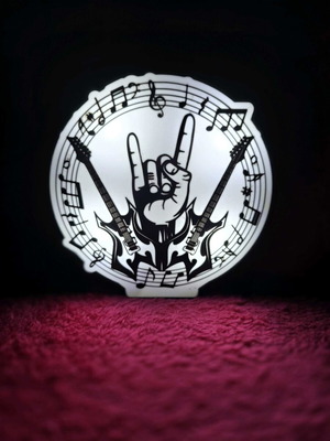 Lightbox 3D print Rock n Roll like new