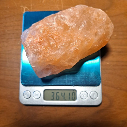 Golden calcite used mineral stone 364g, 9x5x5 cm