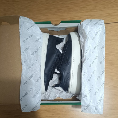 Lacoste Carnaby Plat Leather Sneakers size 38 new, black and white