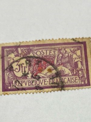 Freedom and Peace Allegory Stamp 1900 like new