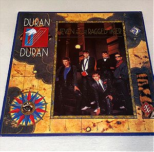 DURAN DURAN / Seven and the Ragged Tiger / Ελληνική κοπή / σπάνιο βινύλιο / LP / δίσκος με το ενθετο