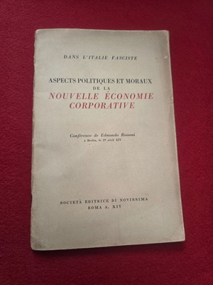 Ιταλικό βιβλίο μεταχειρισμένο 1936 με ομιλία του Edmondo Rossoni