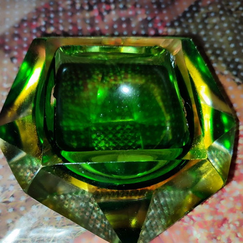 Mourano Somerso diamond shape ashtray 1970 like new