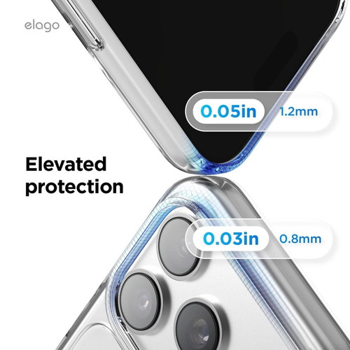 Elago Transparent Hybrid Case for iPhone 17 Pro Max, New