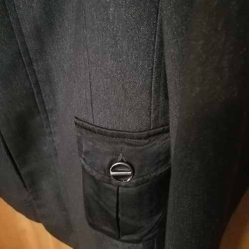 Vertice women's jacket like new, dark gray with black details, size 56