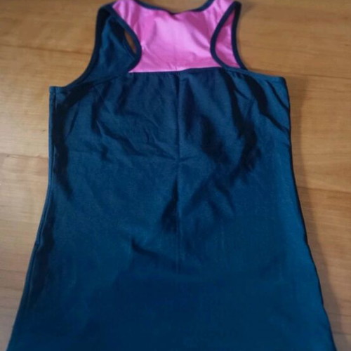 Blouse like new size M, black and pink