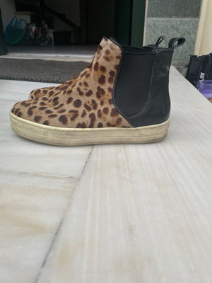 Sagiakos leather ankle boots used, multicolor, size 37