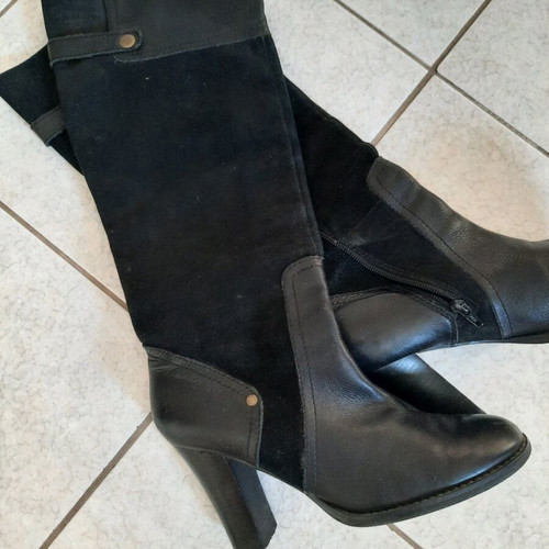 Nine West leather boots like new, size 39, black