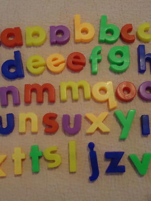 Magnetic English Alphabet used