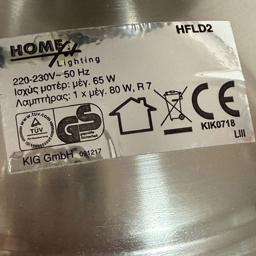 Homefit Lighting HFLD2 ceiling fan with light and remote