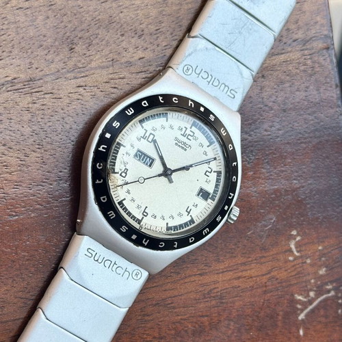 Swatch Irony Vintage Swiss Day-Date Watch 4.2cm