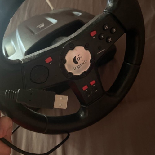 Logitech computer steering wheel like new