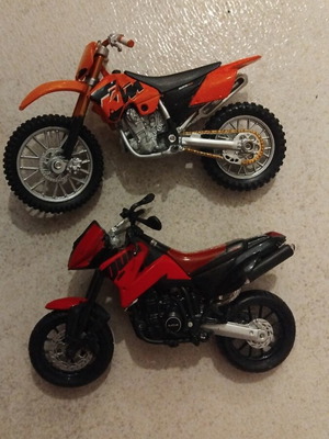 KTM Duke and KTM525 SX collectible motorcycles like new
