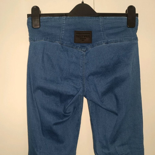 Tally Weijl denim leggings used, blue, size XS