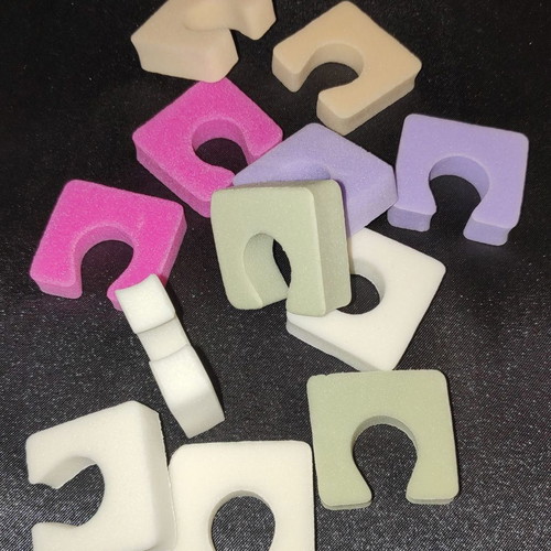 Cuccio Pro Toezees pedicure toe separators new, pack of 12 pastel colors