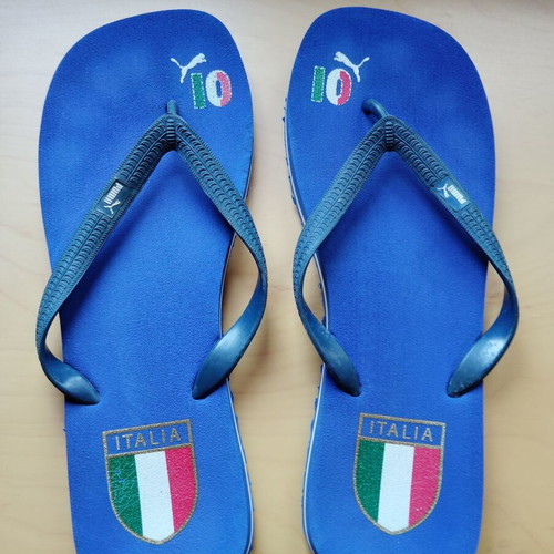 Puma flip-flops used, size 46, blue