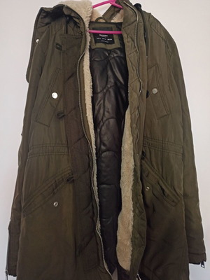 Bershka jacket used, khaki, size S