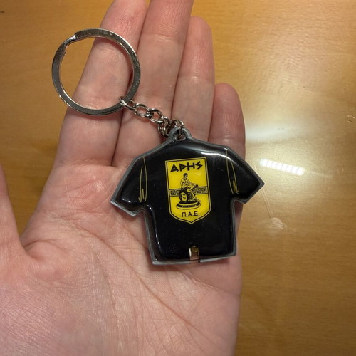 Aris FC official keychain jersey shape, brand new