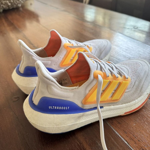Adidas Ultra Boost sneakers size 38.5 like new, white and yellow
