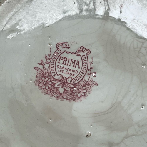 Prima porcelain dish used, 1960s vintage, French made