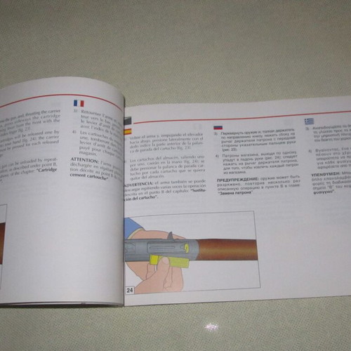 Super Black Eagle II owner's manual used, six-language guide