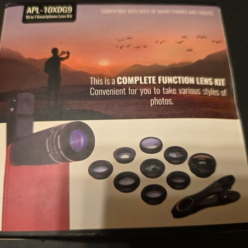 Apexel 10-in-1 Phone Lens Kit APL-10XDG9 new