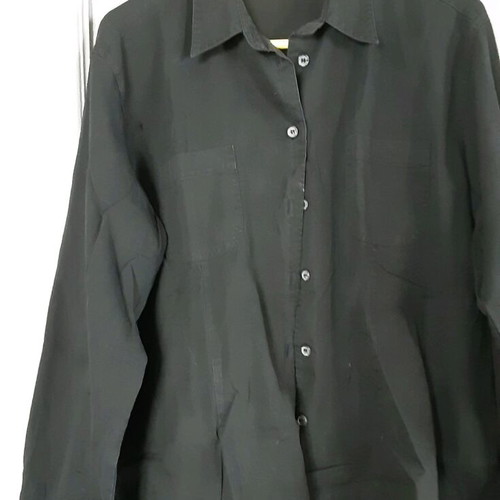 Corduroy shirt with dragon on back like new, black and red, size XL