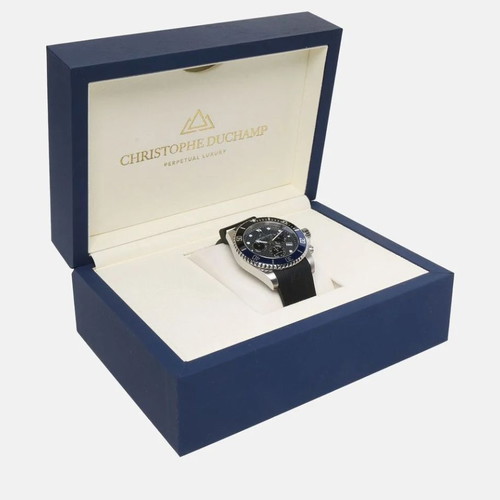 Christopher Duchamp Chronograph Black Men's Watch New