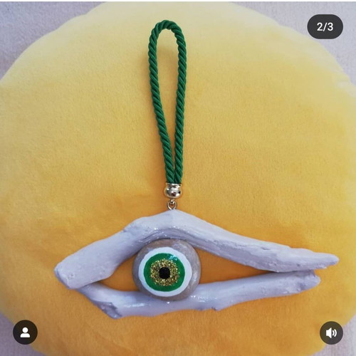 Handmade eye charm for good luck 31×23