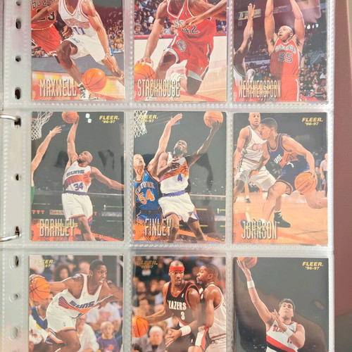 NBA Fleer Upper Deck 1996-1997 Complete Card Album used